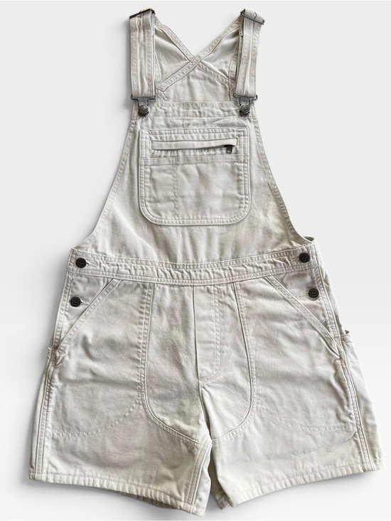 Patagonia Pants - Patagonia Stand Up Off-White Cream Shortalls Overalls Cotton Bib Pocket Size S